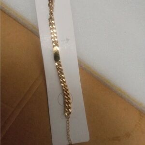 1pc Men's Stainless Steel Cuban Chain Niche Hip-hop Trendy Bracelet, 20 cm ch